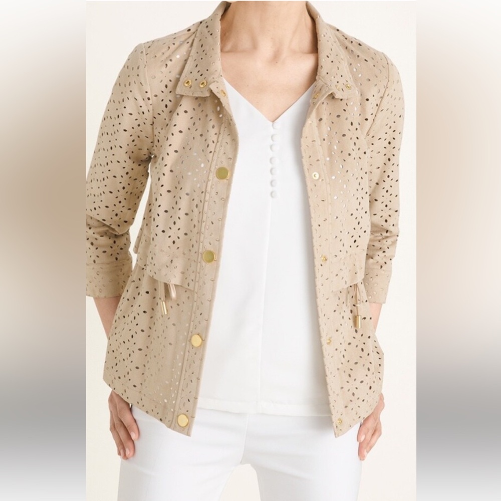 Chico’s Black Label Safari Jacket Size 00